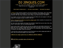 Tablet Screenshot of dj-jingles.com